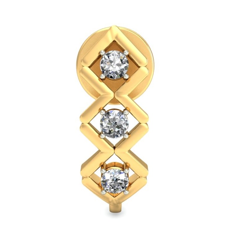 Gold fancy earring ber 069