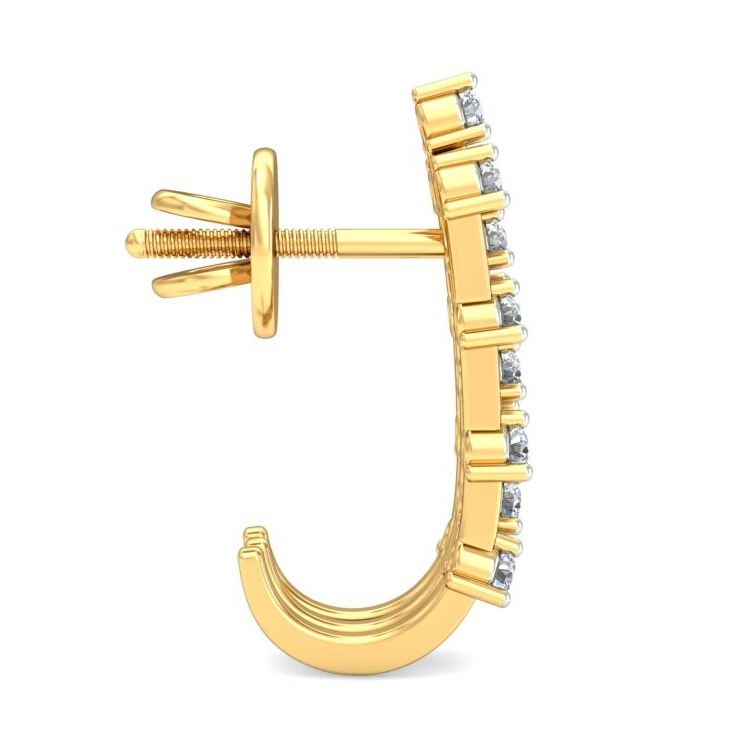 Gold antique earring ber 068