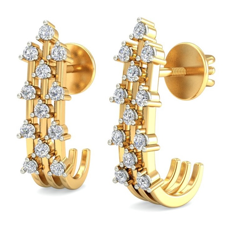 Gold antique earring ber 068