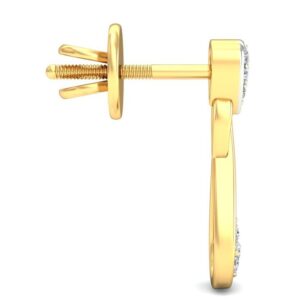 Gold cocktail earring ber 067
