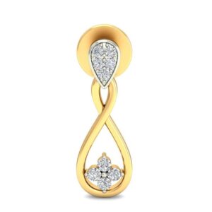 Gold cocktail earring ber 067