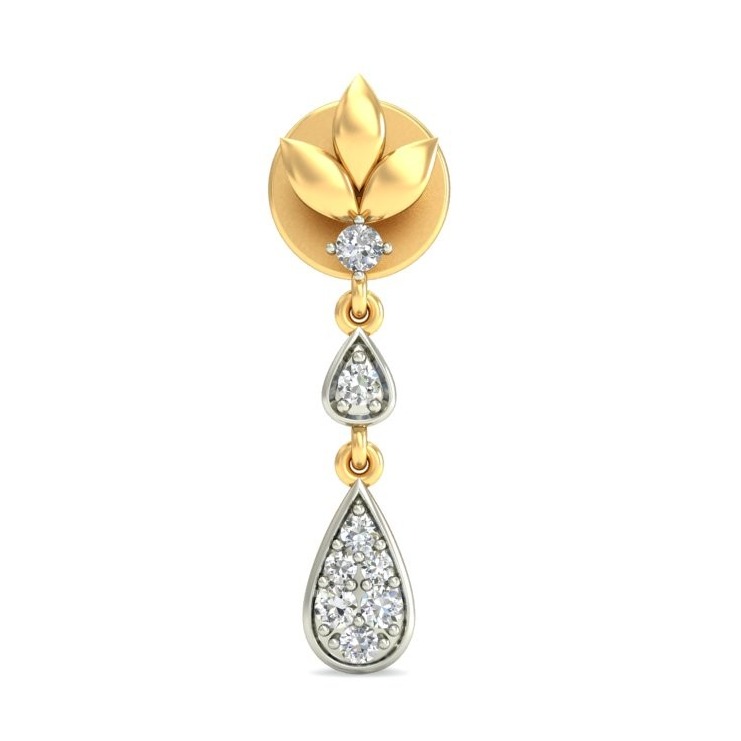 Gold glam earring ber 066