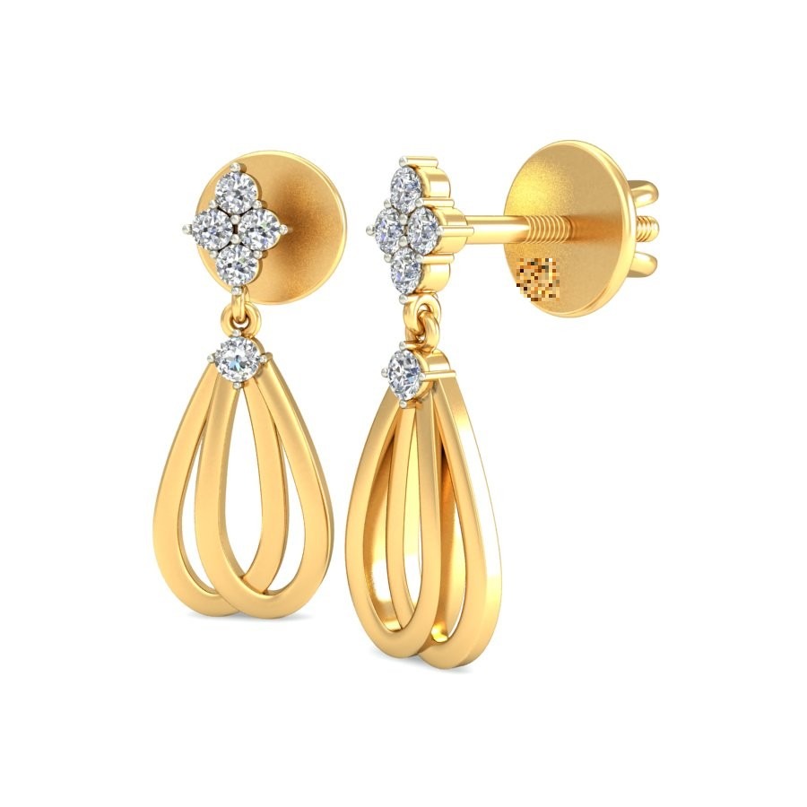 Gold glorious earring ber 065