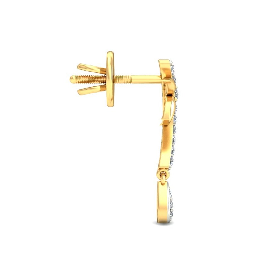 Gold royal earring ber 063