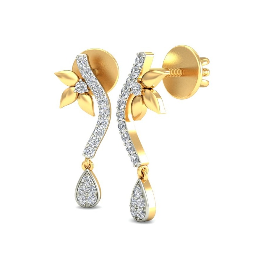 Gold royal earring ber 063