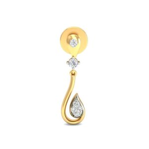 Gold flair earring ber 062