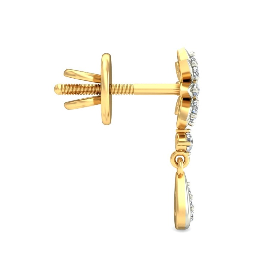 Gold gorgeous design earring ber 060
