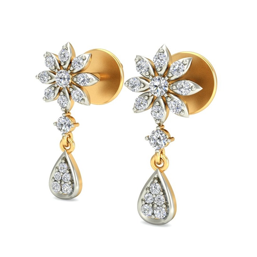 Gold gorgeous design earring ber 060
