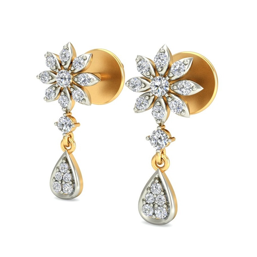 Gold gorgeous design earring ber 060
