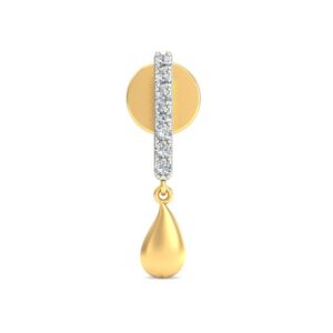 Gold fine design earring ber 059