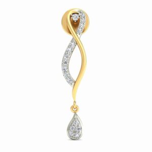 Gold delicate earring ber 058