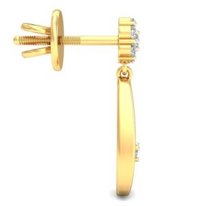 Gold elegant design earring ber 054