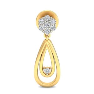Gold elegant design earring ber 054