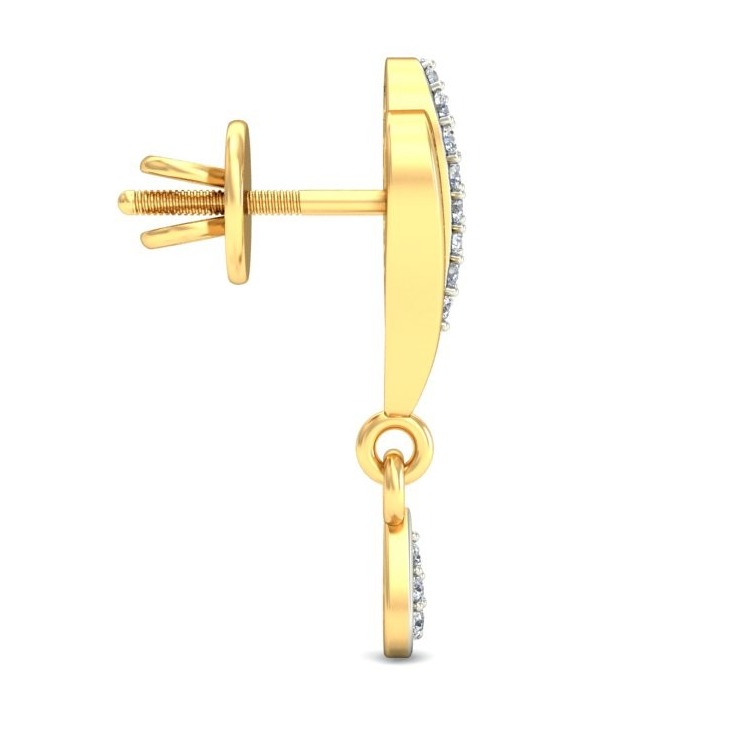 Gold classy earring ber 051
