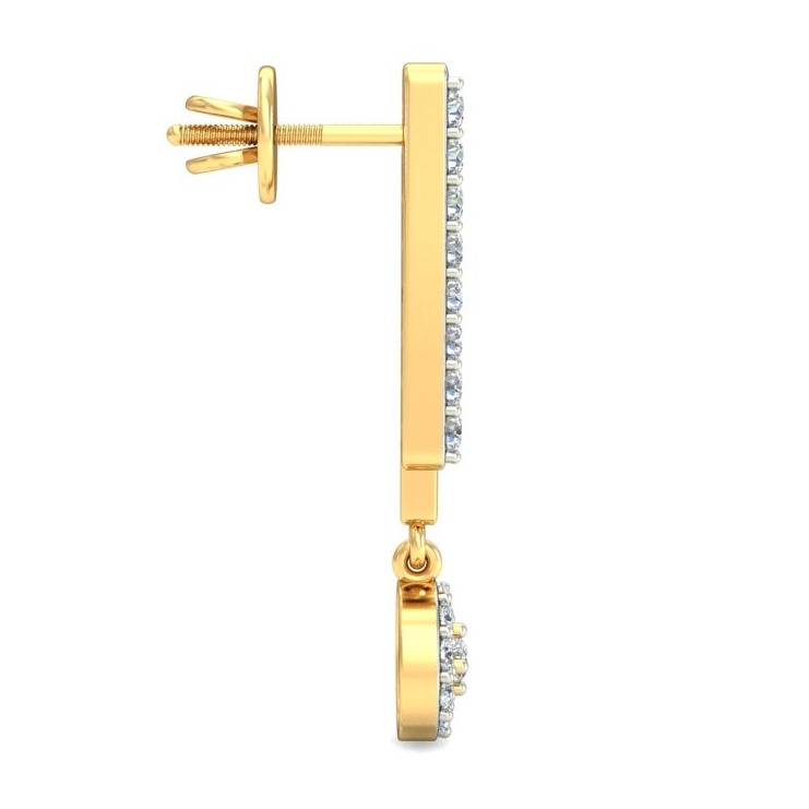 Gold stylish earring ber 050