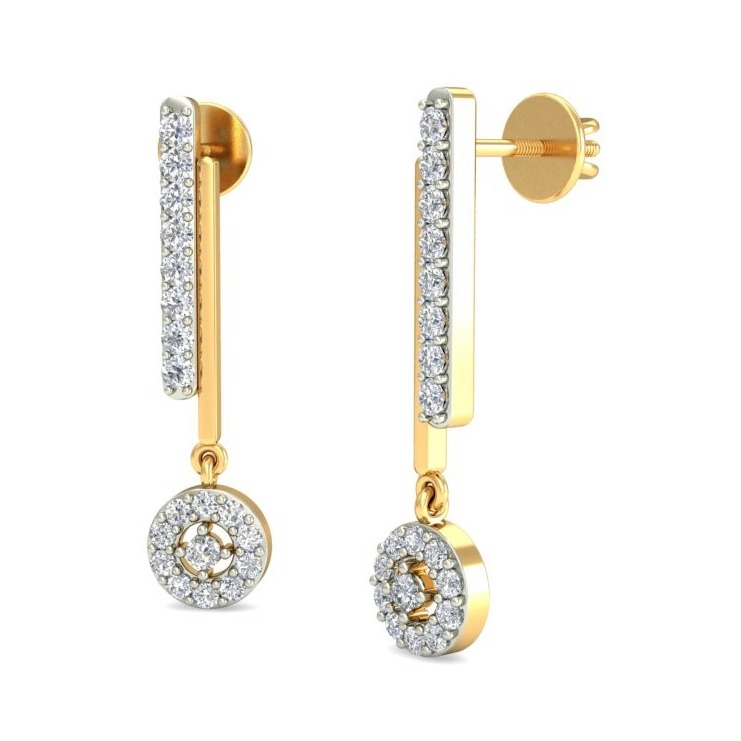 Gold stylish earring ber 050