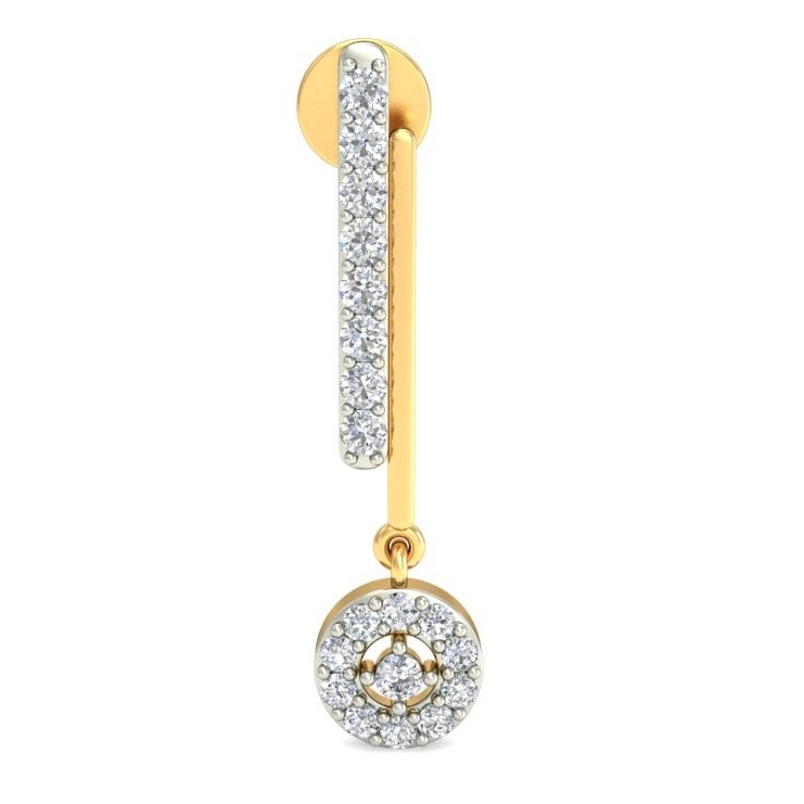 Gold stylish earring ber 050