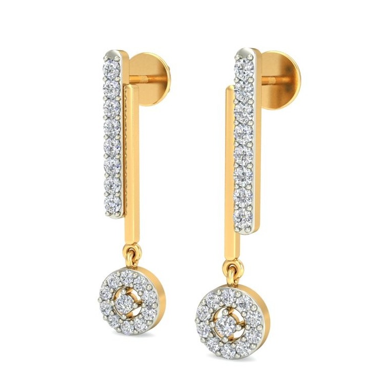 Gold stylish earring ber 050