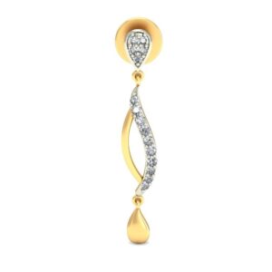 Gold unique earring ber 049