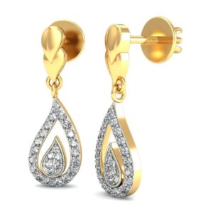 Gold pretty earring ber 048