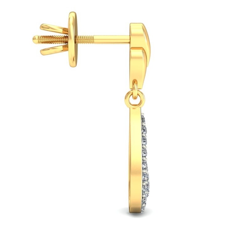 Gold pretty earring ber 048