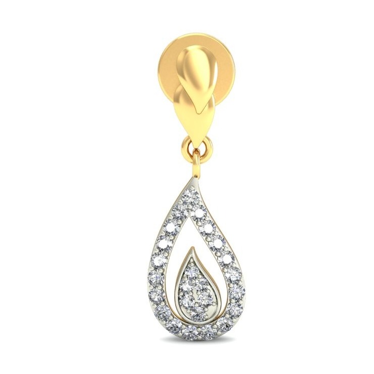 Gold pretty earring ber 048