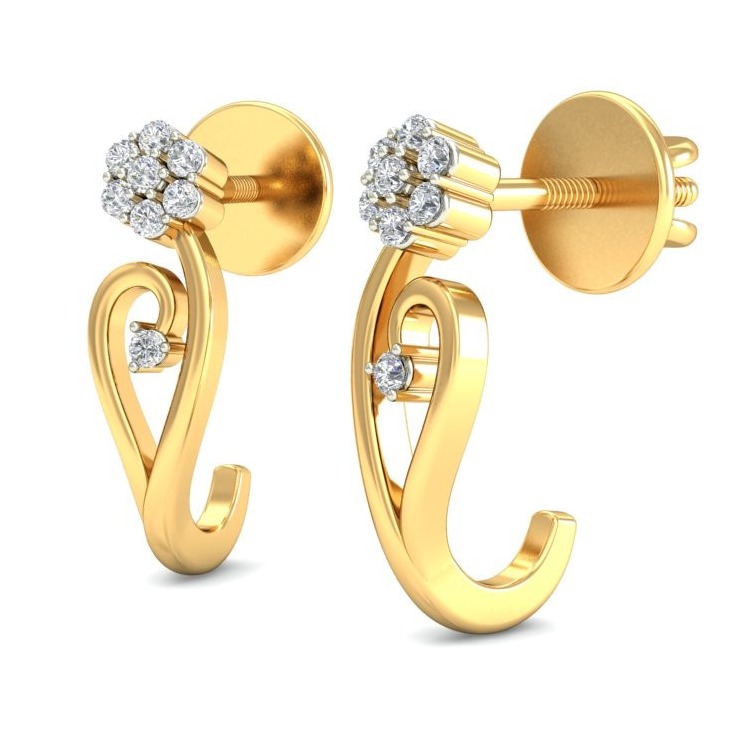 Gold beautiful earring ber 047