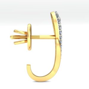 Gold dazzling earring ber 045
