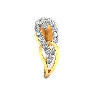 Gold dazzling earring ber 045
