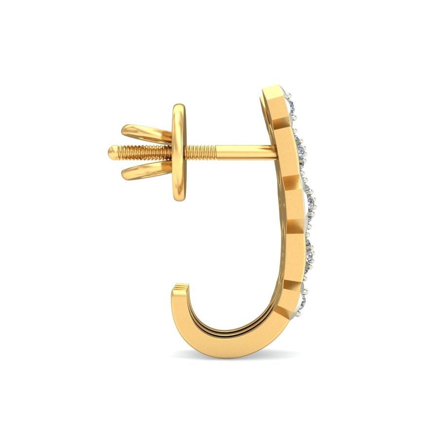 Gold stunning earring ber 043