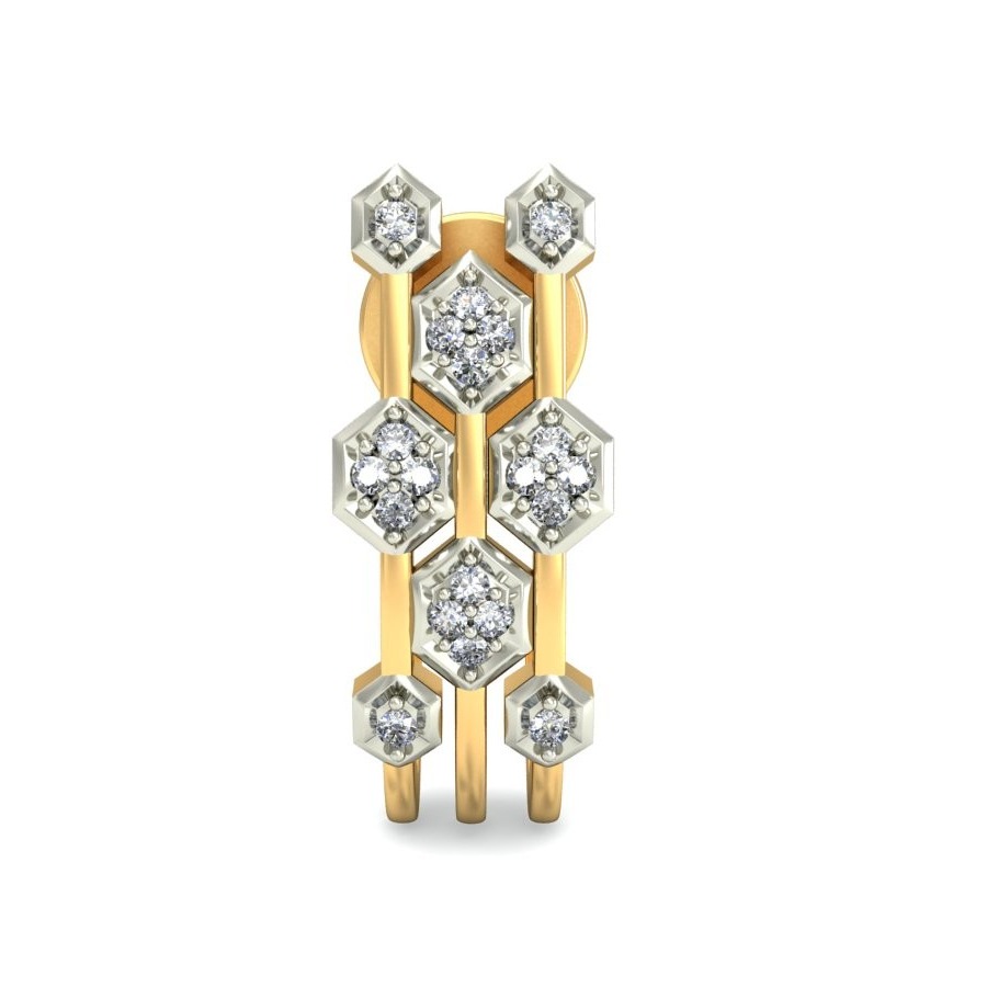 Gold stunning earring ber 043