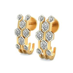 Gold stunning earring ber 043