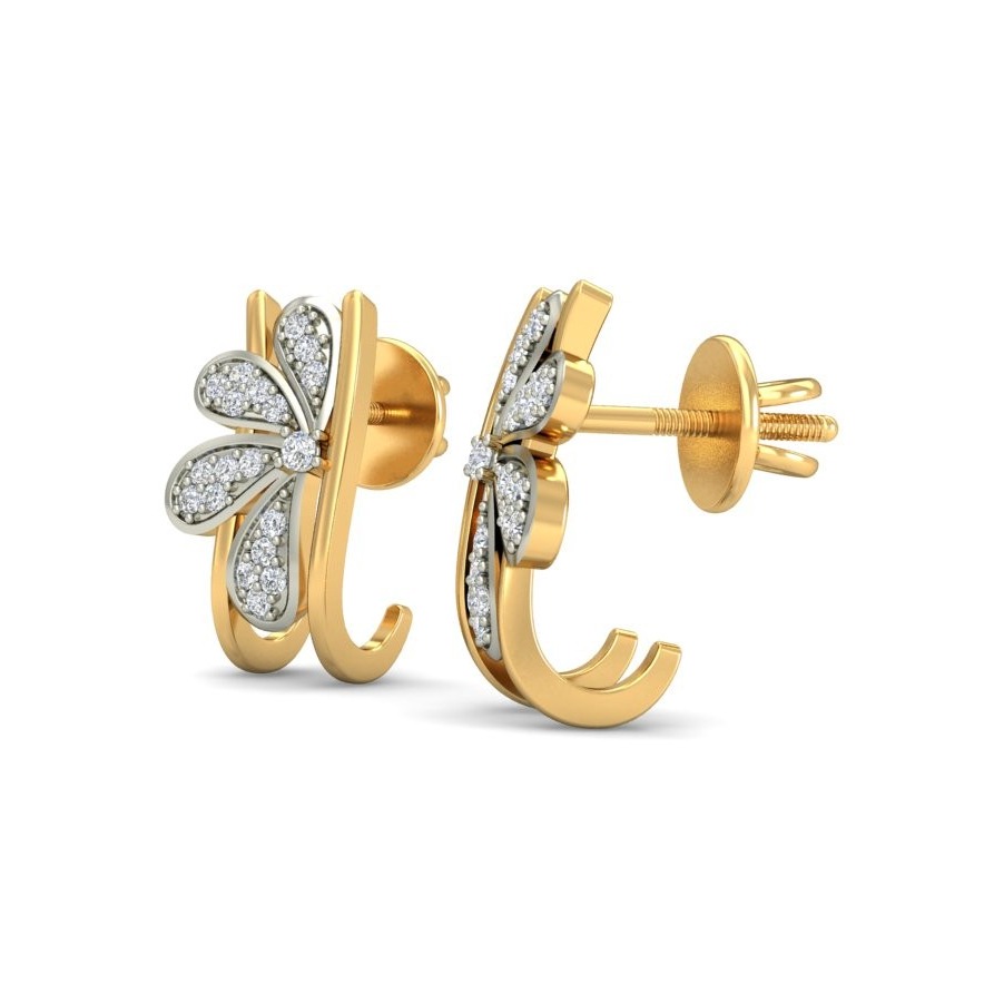 Gold elite earring ber 042