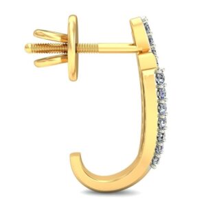 Gold elegant earring ber 041