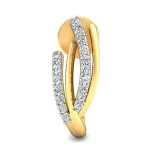 Gold elegant earring ber 041