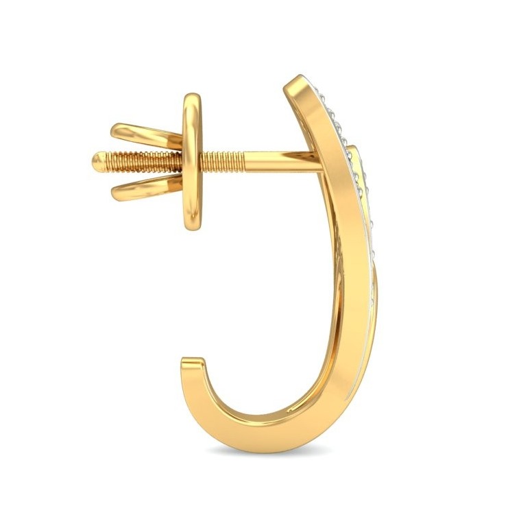 Gold earring ber 040