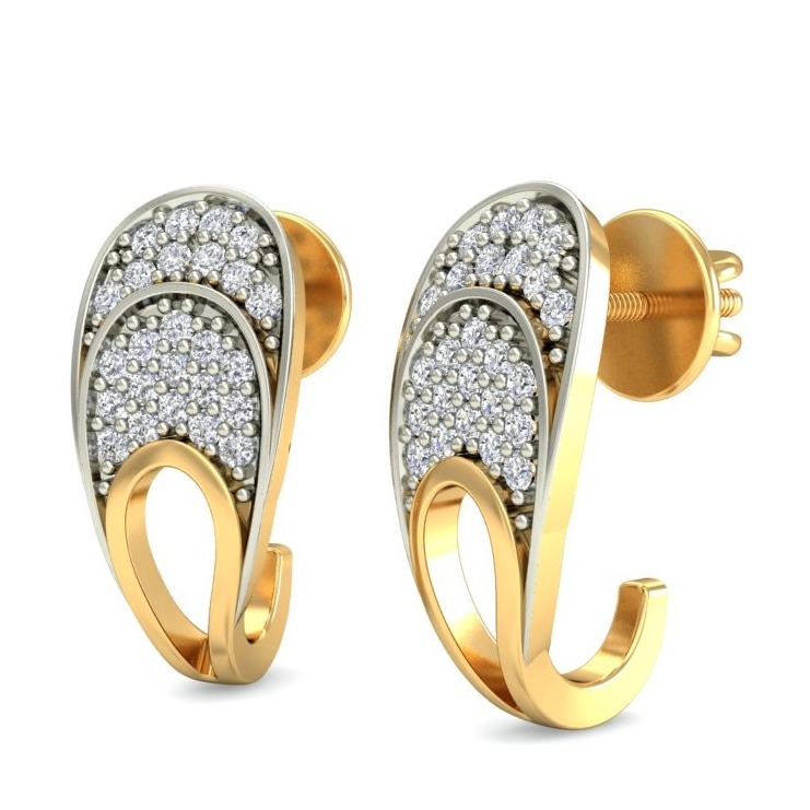 Gold earring ber 040