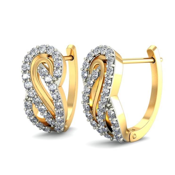 Gold sunshine daily wear earrings ber 037