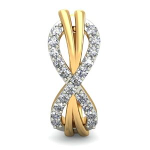 Gold lightweight daily wear earrings ber 036