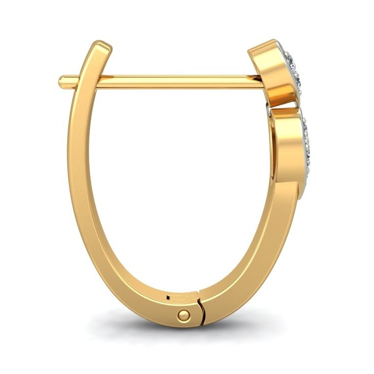Gold classic daily wear earrings ber 034