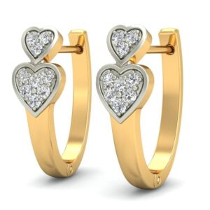 Gold classic daily wear earrings ber 034