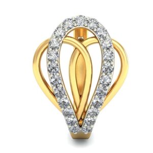 Gold dazzling daily wear earrings ber 031