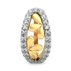 Gold stone design daily wear earrings ber 030