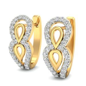 Gold fancy daily wear earrings ber 029