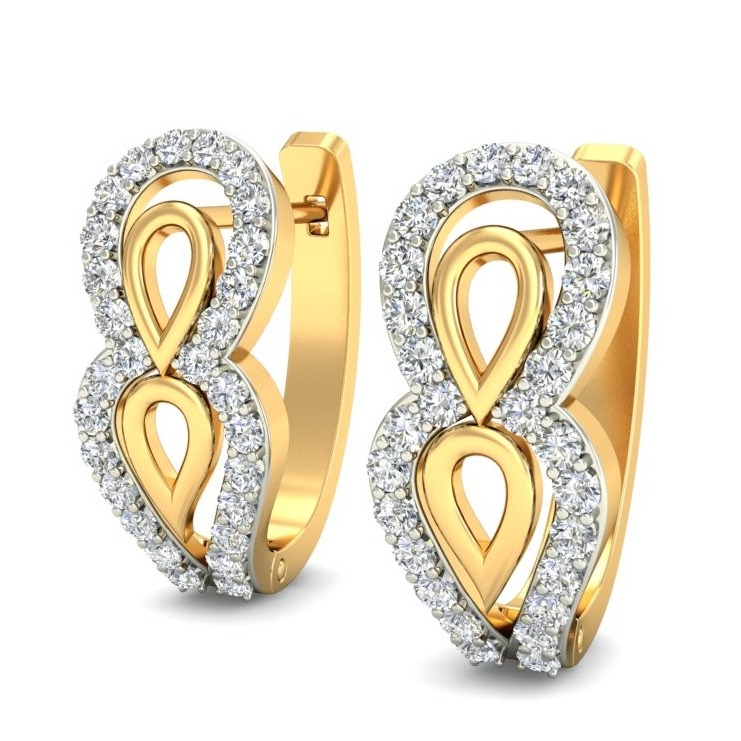 Gold fancy daily wear earrings ber 029