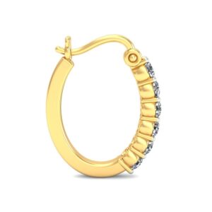Gold antique daily wear earrings ber 028