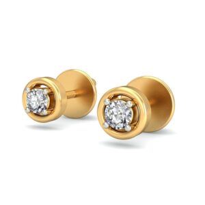 Gold cocktail diamond earrings ber 027