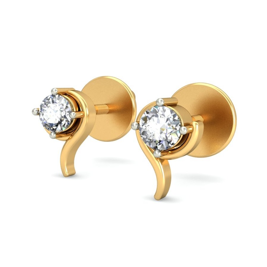 Gold delight diamond earrings ber 024