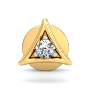Gold flair diamond earrings ber 022