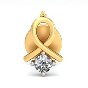Gold gorgeous design diamond earrings ber 020